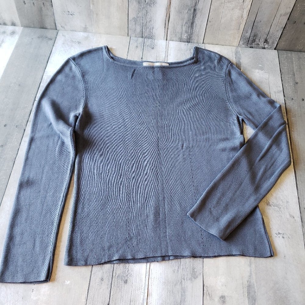 Jones New York Blue Long Sleeve Sweater - Size M